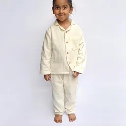 Snuggly Spaces Kids-Unisex White Nightdress-image-34