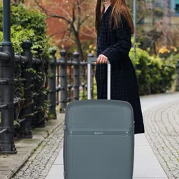 Polo Class Textured Hard-Sided Large Trolley Bag With Vanity-45