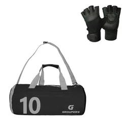 GROUPERS Medium Foldable Sports Duffel Bag With Gloves-image-80