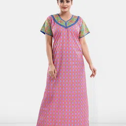 Be You Printed Maxi Nightdress-image-22
