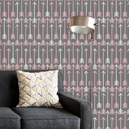 ArtzFolio Printed UV-Resistant Anti-Bacterial White Pink Arrows Peel & Stick Wallpaper-image-88
