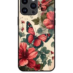 QRIOH Floral Printed iPhone 14 Pro Max Back Case Mobile Accessories-image-50