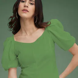 Dream Beauty Fashion Women Puff Sleeve Sweetheart Neck Top-image-88