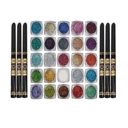 skrynnzer Set Of 2 - 25 Pcs Glitter Eyeshadow & 6-Pcs Kajal-7