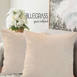 Blue Grass Grey 2 Pieces Square Cushion Covers-image-103