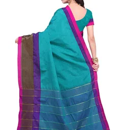 KALINI Striped Saree with Matching Blouse image 4