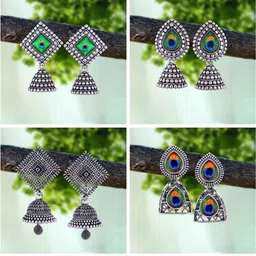 DIVASTRI Silver-Plated Alloy Earrings-85
