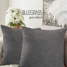 Blue Grass Grey 2 Pieces Square Cushion Covers-image-106