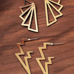 fabula Geometric Drop Earrings-0
