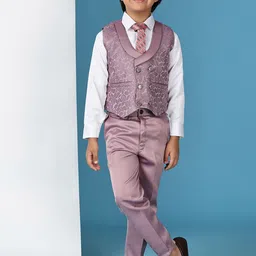 Pro-Ethic STYLE DEVELOPER Boys Self-Designed Cotton 3 Piece Suits-image-31
