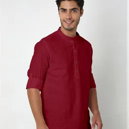 Fifth U Men Maroon Kurta-picture-6
