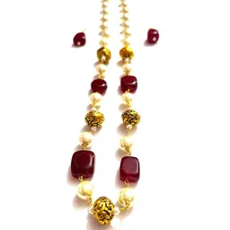 GEO JEWELS Women Red Jewellery Set-image-30