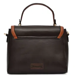 FOR THE BEAUTIFUL YOU PU Structured Satchel with Fringed image 4