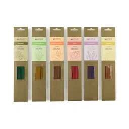Fabindia Brown & Cream 6 Pieces Wooden Sughandh Incense Stick-27