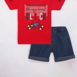 YK Boys Printed T-shirt with Shorts-image-44