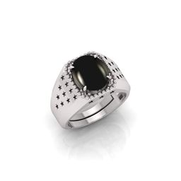 todani jems 7.25 Ratti Agate Stone Original Certified Hakik Gemstone Silver Plated | Adjustable Ring-picture-27