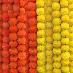 RR Crafts Orange - Colored & YellowMarigold Garlands Festive Decor-image-67