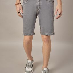 STUDIO NEXX Men Washed Denim Denim Shorts Technology-55