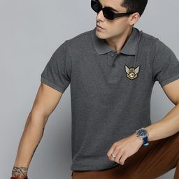 R.Code by The Roadster Life Co. Men Printed Polo Collar T-shirt-image-98