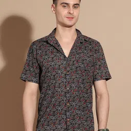 Anouk Men Smart Floral Opaque Printed Casual Shirt-image-64