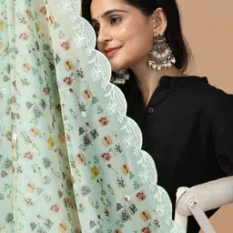 Kaizen TEXO FAB Printed Organza Dupatta image 5