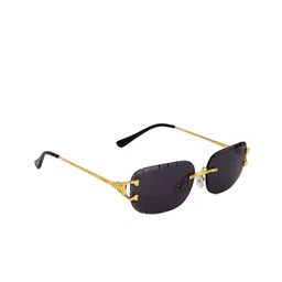 PELLE LUXUR Unisex Rectangle Sunglasses with UV Protected Lens PLSG8131-picture-39