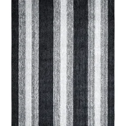 Saral Home Black Striped Anti-Skid Polyester Carpet-image-71