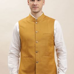 Turtle Men Solid Nehru Jacket-56