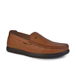 Buckaroo Men Solid Leather Boat Shoes-image-2
