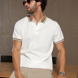 Campus Sutra Men Solid Polo Collar Cotton T-shirt-picture-39
