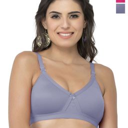 College Girl cg1304 Women Pack Of 2 Full Coverage Lightly Padded Non-Wired Minimizer Bra-18