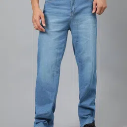 Stylecast X Kotty Men Regular Fit Mid-Rise Light Fade Stretchable Jeans-image-100
