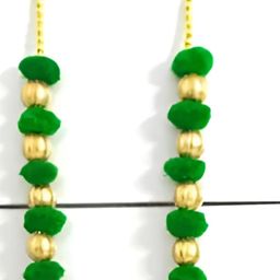 Sellplus Green Set Of 6 Pompom Toran image 4