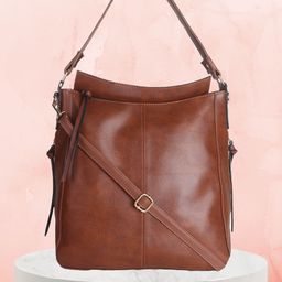 yelloe Shoulder Bag with Bow Detail-image-55