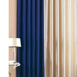 213 cm (7 ft) Polyester Semi Transparent Door Curtain (Pack Of 2) (Solid, Multicolor)-image-73