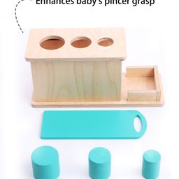 Intellibaby Wooden Cylindrical Drop Box Level 11 - Multicolor image 5