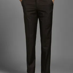 Louis Philippe Men Solid Slim Fit Mid-Rise Formal Trousers-picture-18