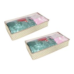 prettykrafts Yellow & Transparent 2 Pieces Printed Reusable Multi-Utility Organisers-9