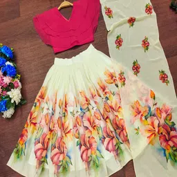 BAESD Girls Ready to Wear Lehenga & Blouse With Dupatta-image-49