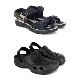 DRACKFOOT Pack Of 2 Clogs & Sports Sandals Flip-Flops-picture-12