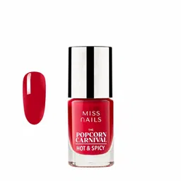 MISS NAILS Set Of 2 The Popcorn Carnival Nail Polish 6 ml Each Sizzling Gold -Hot & Spicy-9