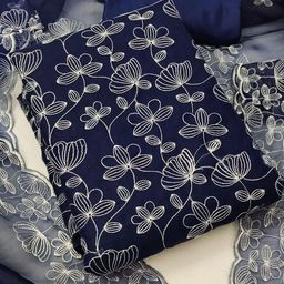 SAINOOR Embroidered Organza Unstitched Dress Material-image-28