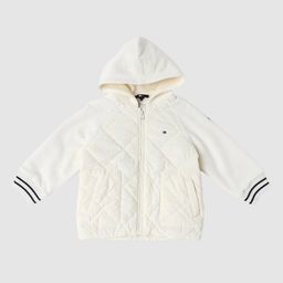 Tommy Hilfiger Girls Solid Hooded Neck Casual Quilted Jacket-picture-25