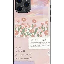 QRIOH Floral Printed iPhone 12 Pro Max Back Case Mobile Accessories-picture-7