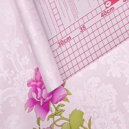 HOMEMATES Pink & Green Printed Waterproof Wall Sticker-25