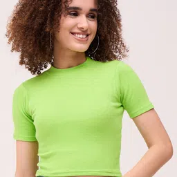 Mayra Women Fitted Crop Top-36