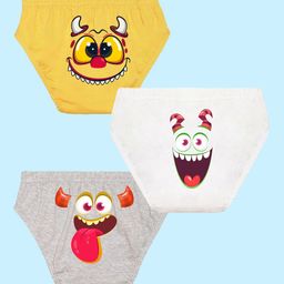 NUSYL Boys Pack Of 3 Printed Cotton Basic Briefs NUBCBRFPO3.0068-image-15