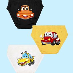NUSYL Boys Pack of 3 Printed Pure Cotton Briefs NUBCBRFPO3.0079-image-32