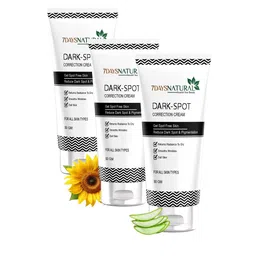 7 DAYS Set of 3 Natural Dark Spot Correction Cream with Aloevera & Sunflower - 50 g each-1