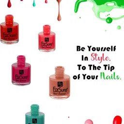 ForSure Set Of 2 Quick Dry Nail Paint 8ml Each - Neon Lime 116 - Nude Line 103-14